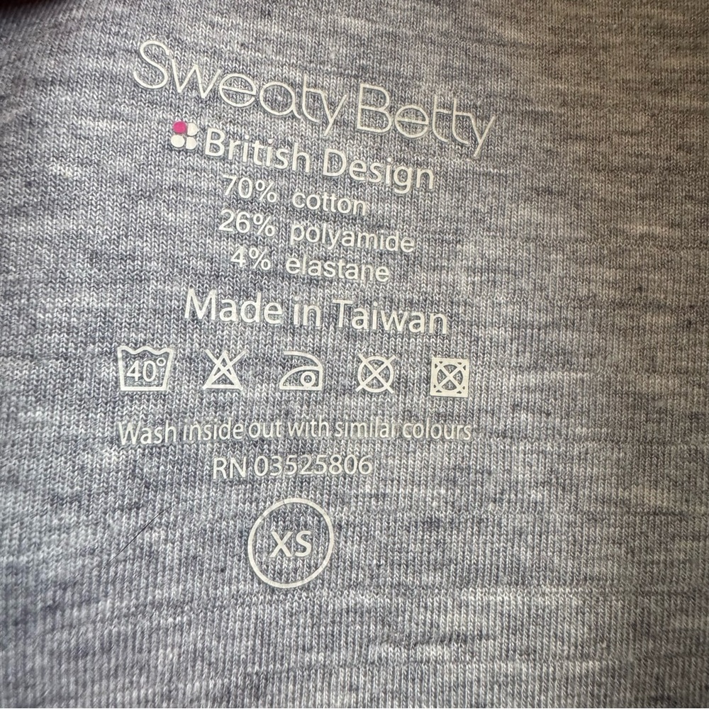 Sweaty Betty | Luxe Long Sleeve Boxy Crop Top Sweater women’s Size XS Oversized - Picture 7 of 7